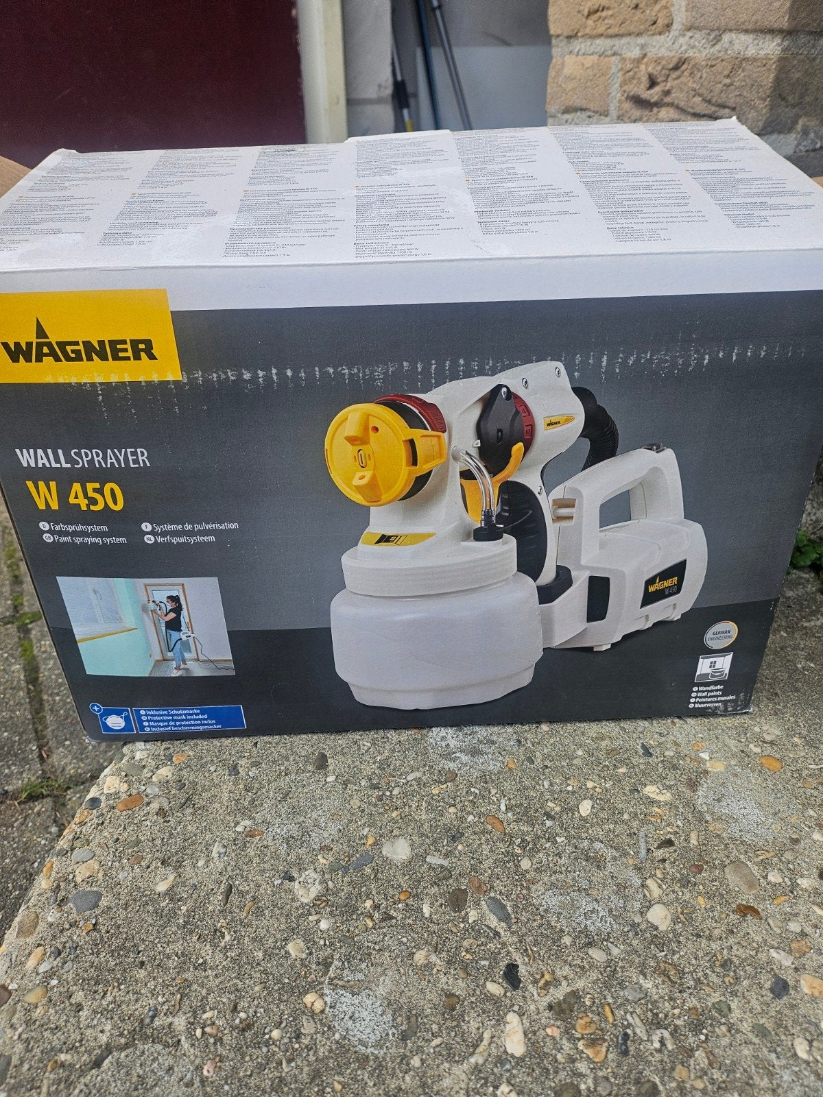 Wagner Wall Sprayer W 450 Verfspuit - Zo goed als nieuw, Ophalen, Zo goed als nieuw, Verfspuit of Verfpomp