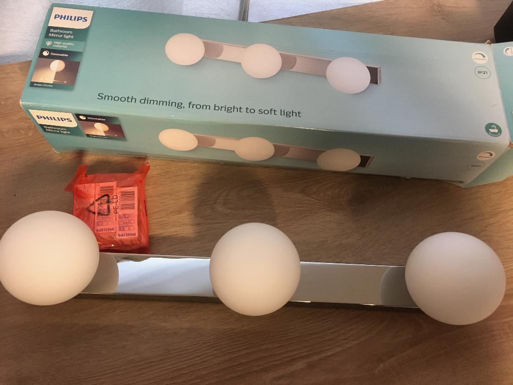 Lamp met bollen nooit gebruikt, Ophalen of Verzenden, Nieuw, Minder dan 50 cm
