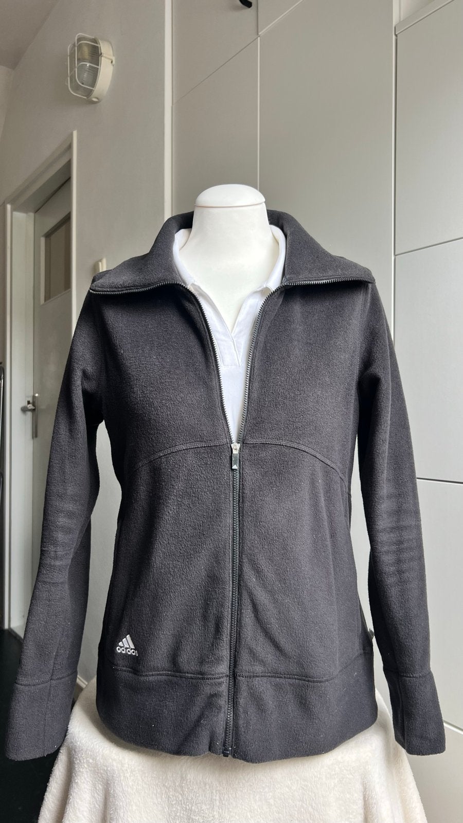 Adidas Fleece Vest Zwart - Maat M, Maat 38/40 (M), Zwart, Overige typen, Ophalen of Verzenden