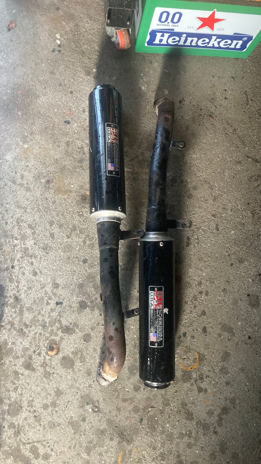 Yoshimura uitlaten demperset CBR1000F SC21, Ophalen of Verzenden, Gebruikt
