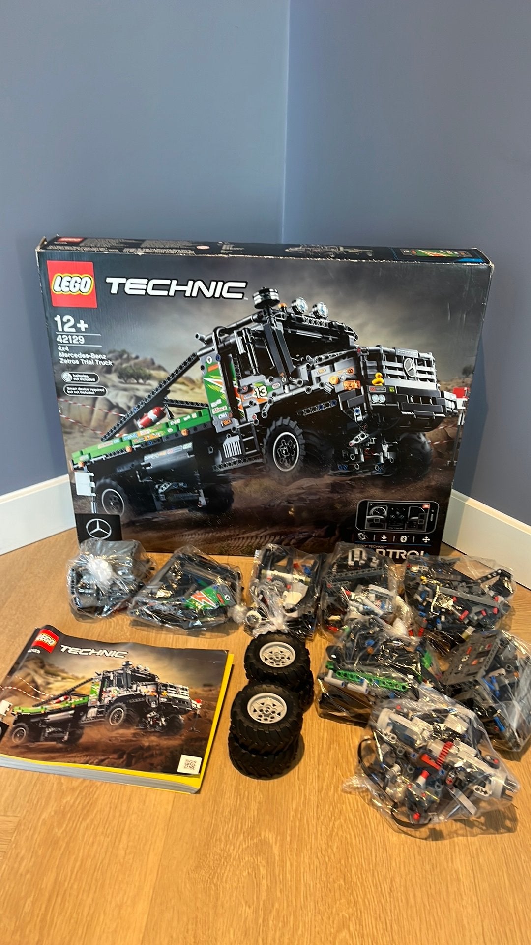 Lego technic 42129 Mercedes-Benz Zetros Trial Truck, Ophalen, Zo goed als nieuw, Complete set, Lego