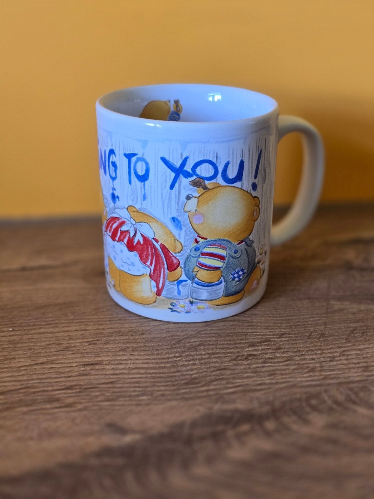 Forever friends mok, Huis en Inrichting, Gebruikt, Overige merken, Keramiek, Vintage