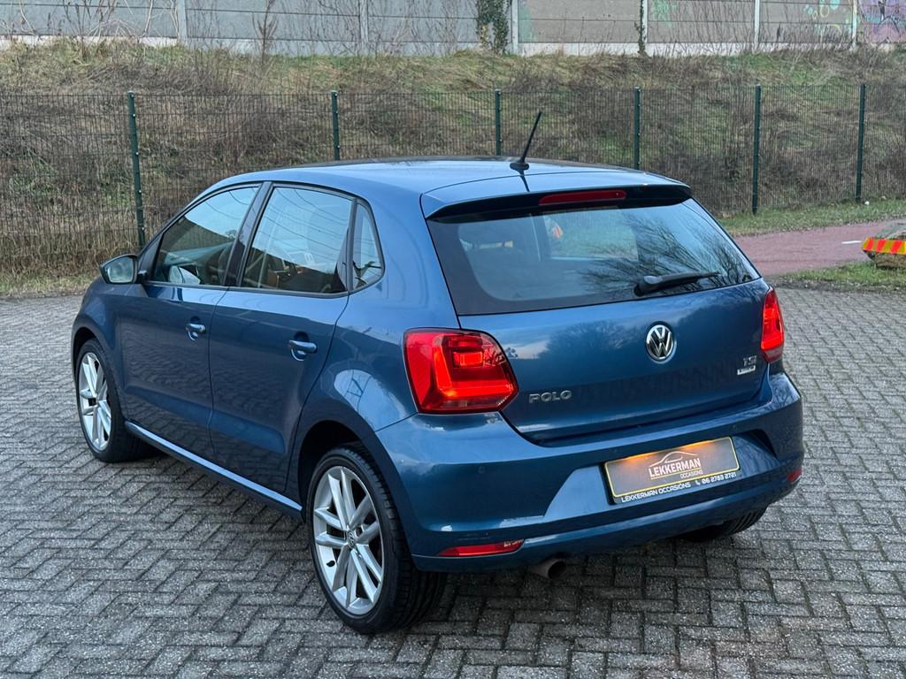Volkswagen Polo 1.2 TSI Highline 110PK I 6BAK I ZEER MOOI I, Gebruikt, 4 cilinders, Blauw, Origineel Nederlands