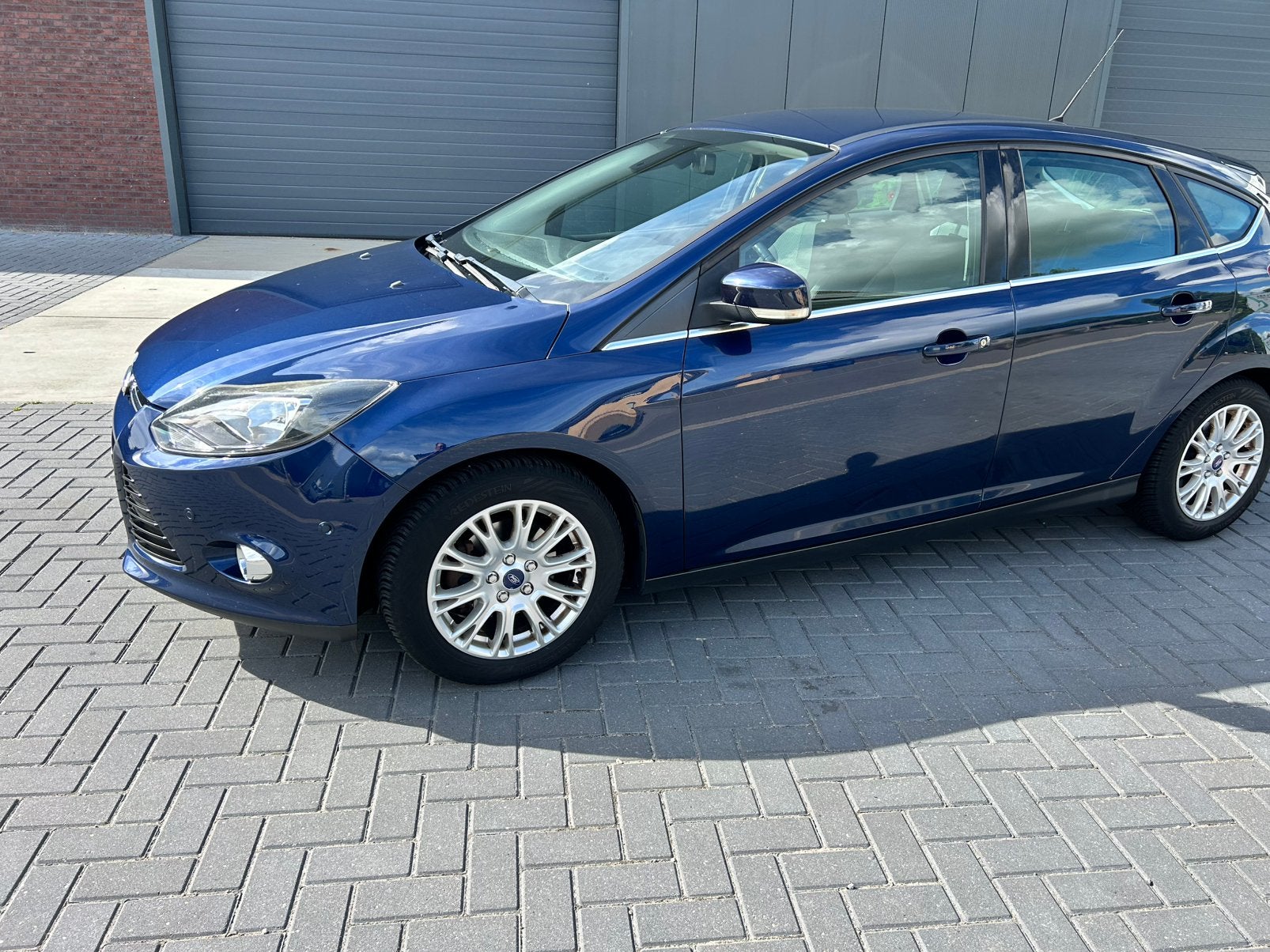 Ford Focus 1.0 Ecoboost 74KW 5-D 2012 Blauw, Auto's, Euro 5, Stof, 100 pk, Bedrijf