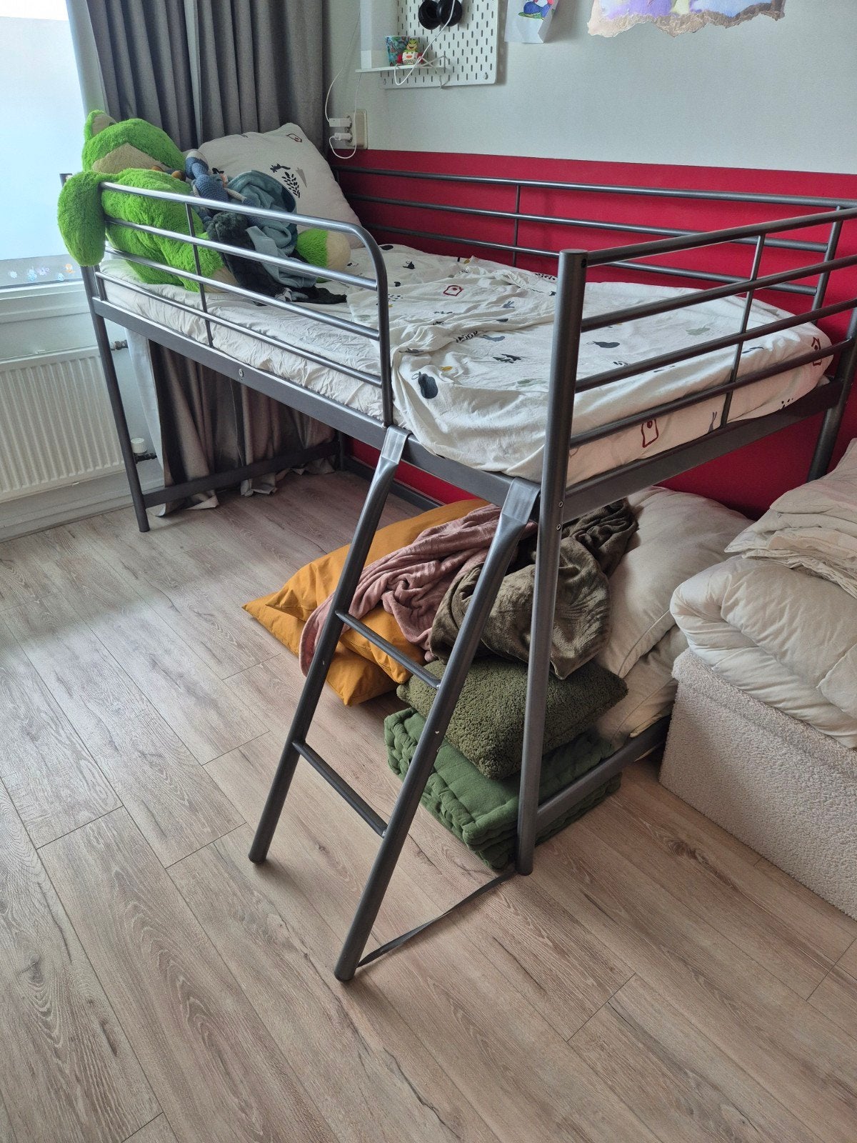 IKEA Svarta half-hoogslaper, Ophalen, Gebruikt, Eenpersoons, Minder dan 160 cm