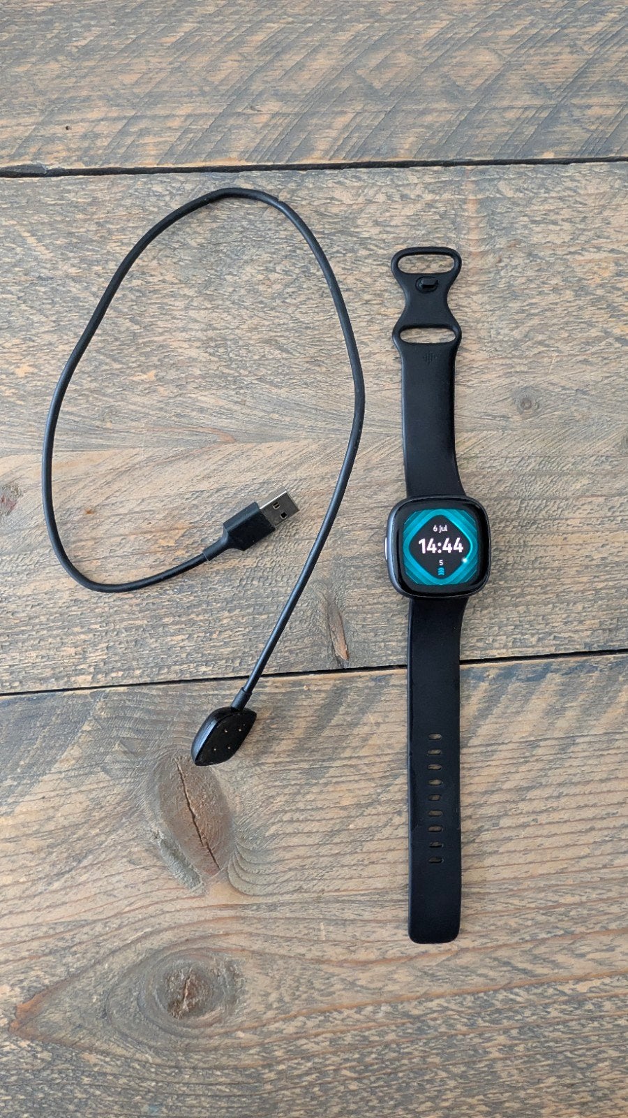 Fitbit Versa 4 Smartwatch Zwart incl garantie tm 2-27, Gebruikt, Zwart, Ophalen of Verzenden, Fitbit