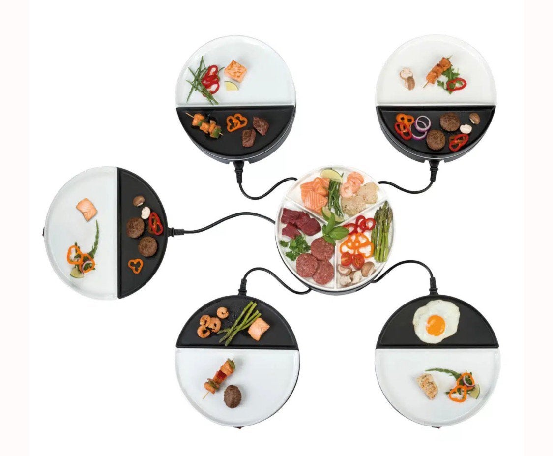 Gourmetstel 5 persoons, Witgoed en Apparatuur, Gourmetstellen, Ophalen, 4 t/m 7 personen