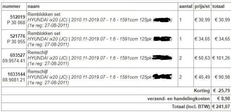 Remschijven Hyundai IX20, Ophalen, Nieuw, Hyundai