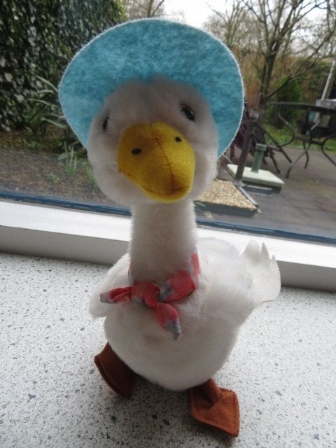 Eend Puddle Duck van Frederick Warne Eden Toys Peter Rabbit, Ophalen of Verzenden, Zo goed als nieuw, Eend, Korrelvulling