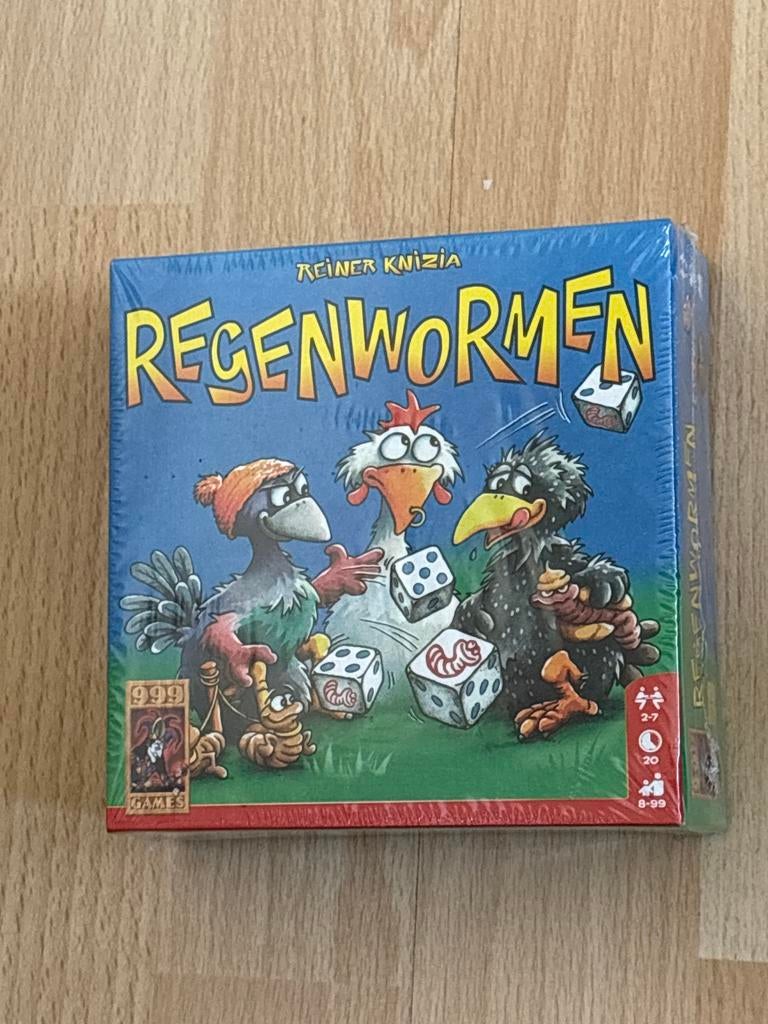 Regenwormen Gezelschapsspel - Nieuw in verpakking, Hobby en Vrije tijd, Gezelschapsspellen | Bordspellen, Drie of vier spelers