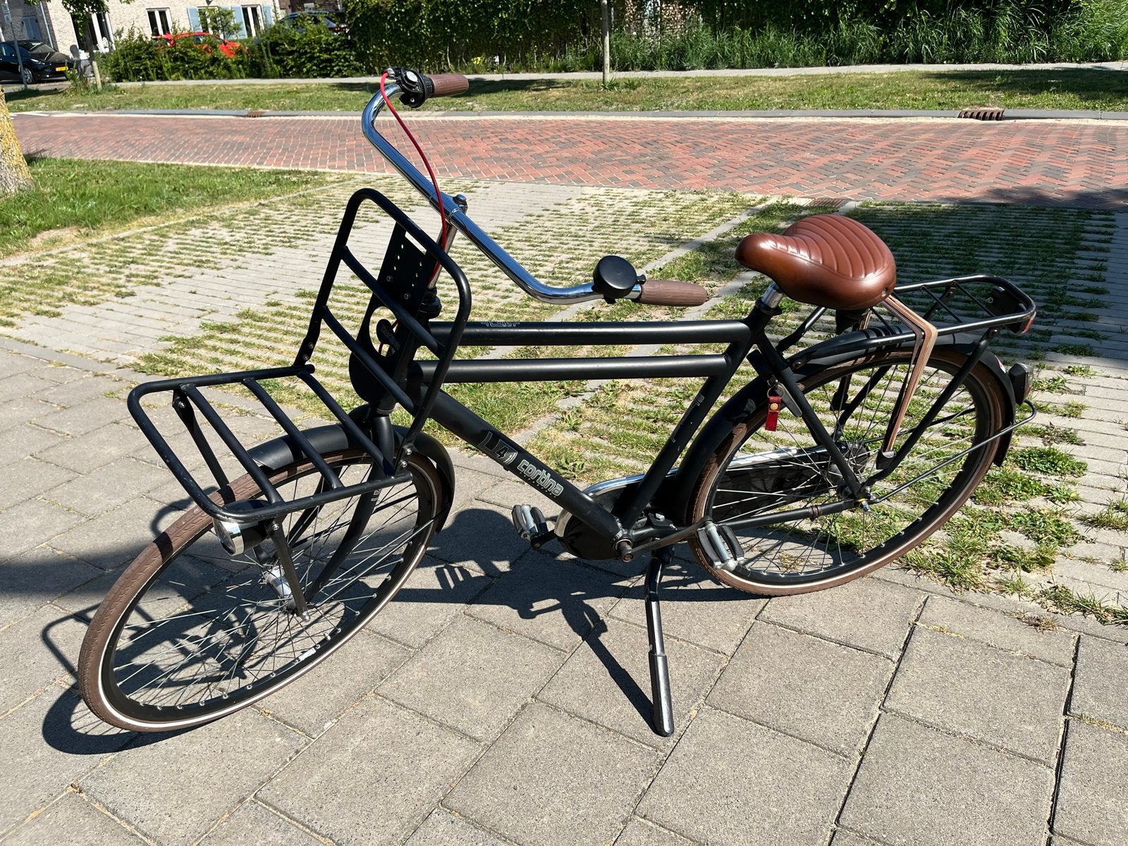 Cortina U4 Transport Jet Black Matt, Terugtraprem, Gebruikt, Versnellingen, 49 tot 53 cm