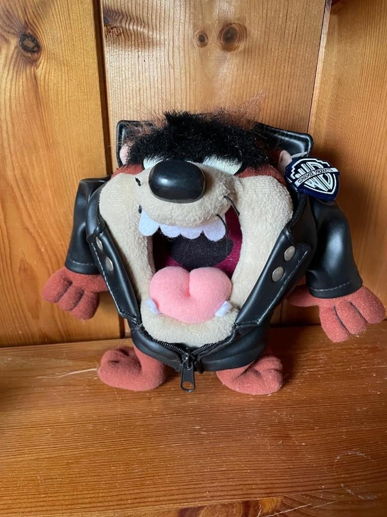TAZ als biker Tasmanian devil, Warner Bros, Verzamelen, Stripfiguren, Ophalen, Looney Tunes, Zo goed als nieuw, Overige typen