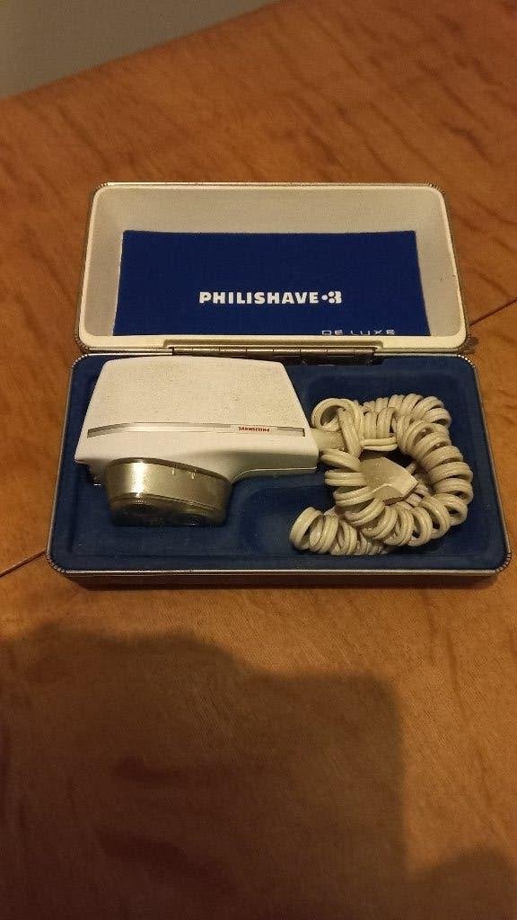 vintage Philishave 3 De Luxe in originele doos + handleiding, Verzamelen, Ophalen of Verzenden, Persoonlijke verzorging