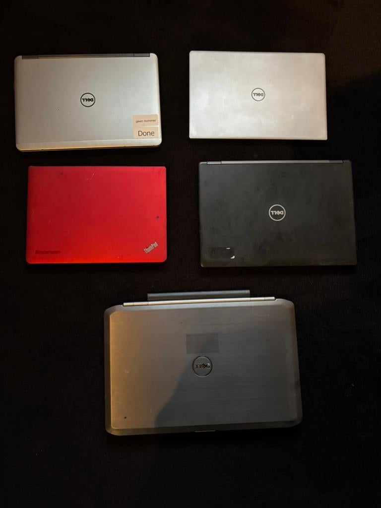 Partij laptops 5x, Computers en Software, Windows Laptops, Ophalen, 15 inch, Zo goed als nieuw, SSD