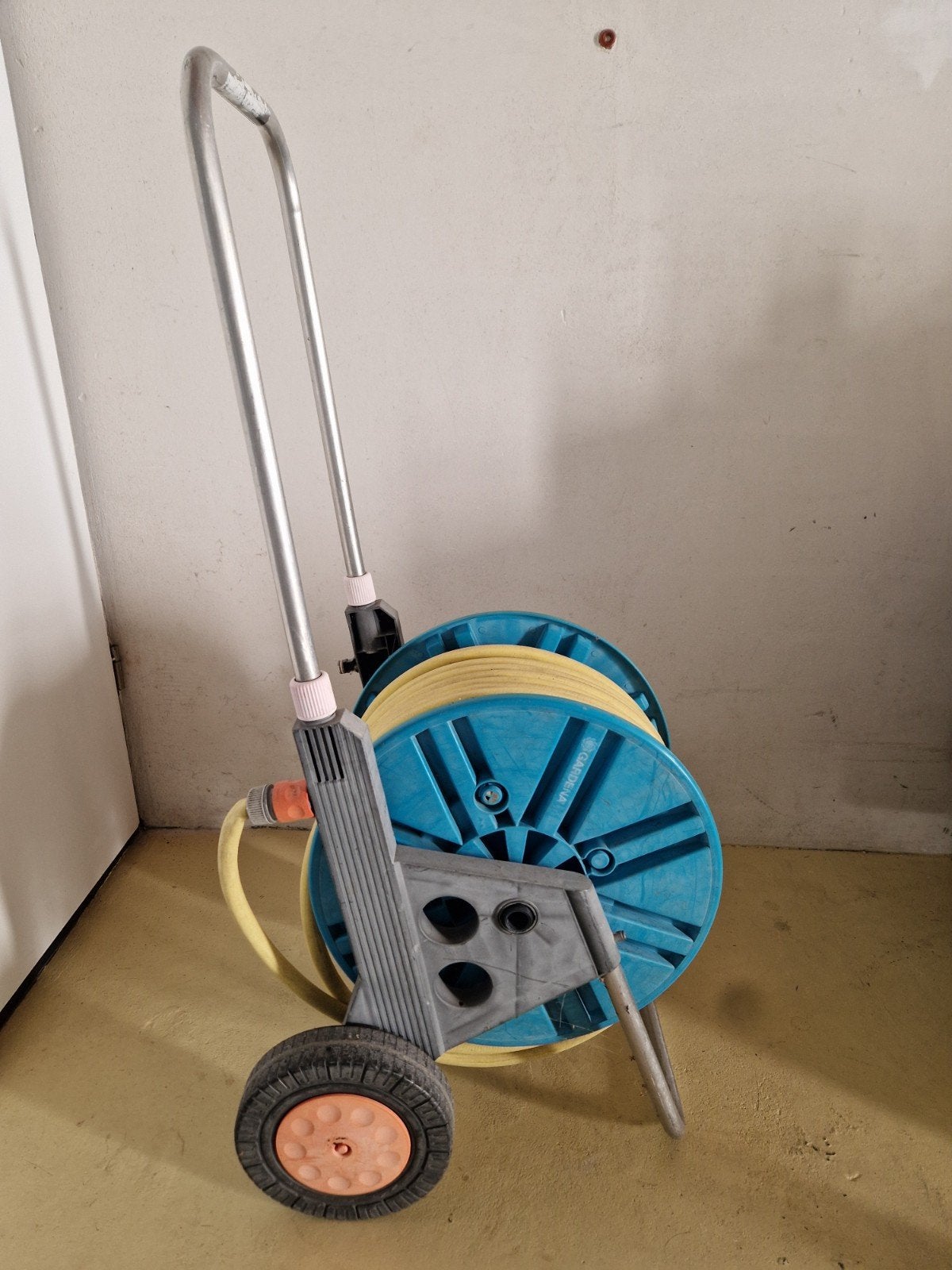 Gardena tuinslang met haspel., Ophalen, Gebruikt, Tuinslang