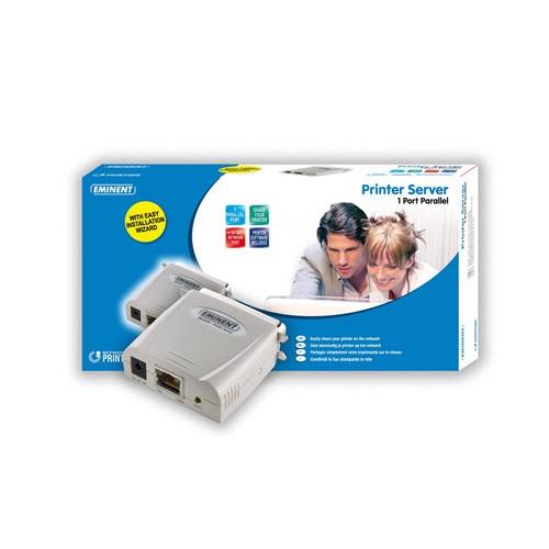 Eminent EM4470 Printer Server 1 Poorts Parallel, Computers en Software, Printerbenodigdheden, Verzenden, Nieuw, Printerkabel