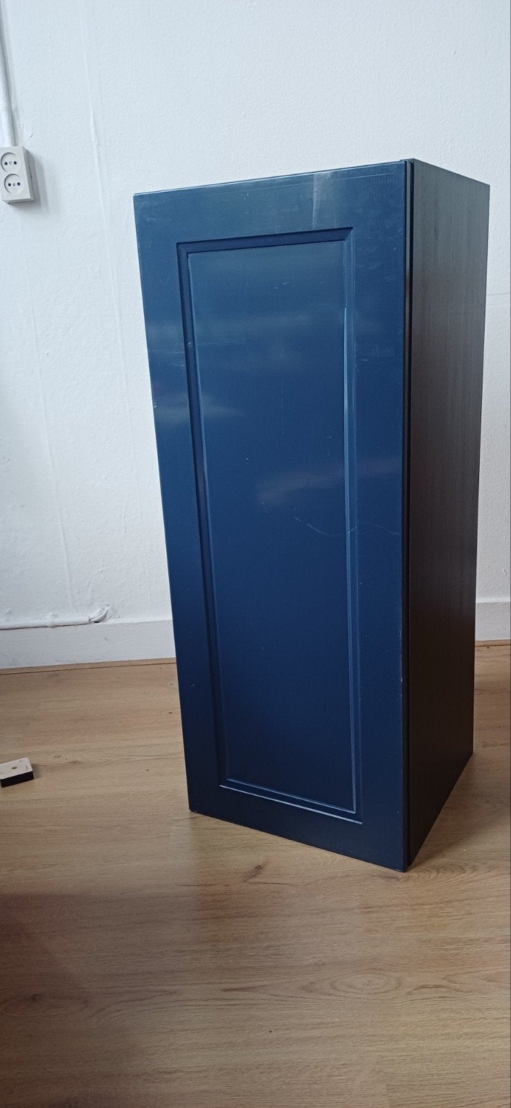 IKEA METOD Bovenkast met deur, donkerblauw, Ophalen, Gebruikt