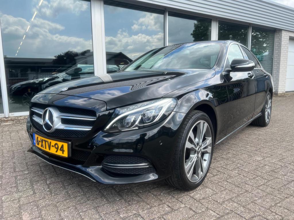Mercedes-Benz C-klasse 180 Led, Navi, Nieuw model, Auto's, Achterwielaandrijving, Gebruikt, Zwart, Bedrijf