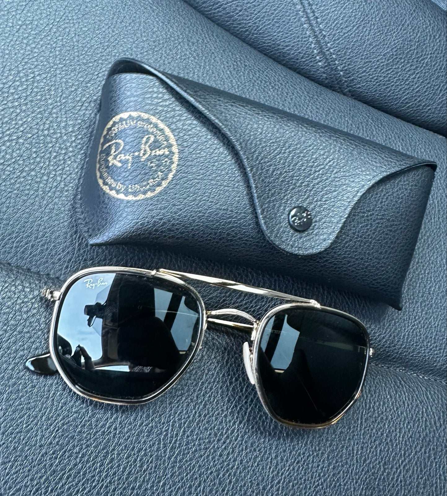 Ray-Ban The Marshal II Zonnebril RB 3648-M, Zonnebril, Zwart, Ophalen of Verzenden, Zo goed als nieuw