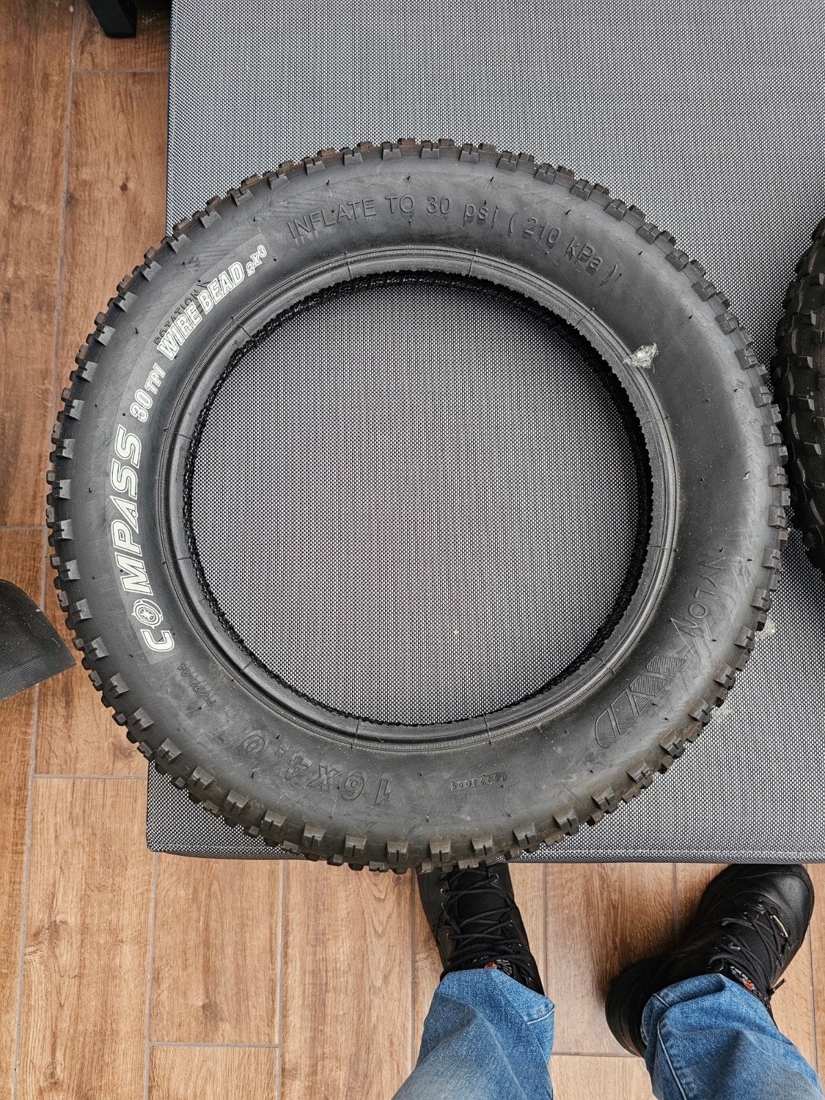 2x Compass 16x4.0 Fatbike Banden - gebruikt, Ophalen, Band, Compass, Zo goed als nieuw