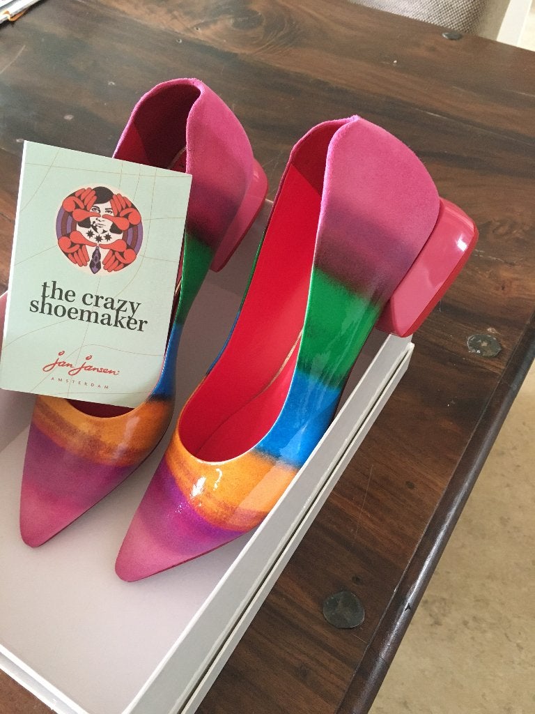 Jan Jansen Regenboogschoenen, Ophalen, Zo goed als nieuw, Schoenen met lage hakken