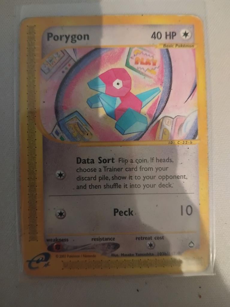 Porygon Pokémon Kaart - 103b/147, Ophalen of Verzenden, Gebruikt, Losse kaart