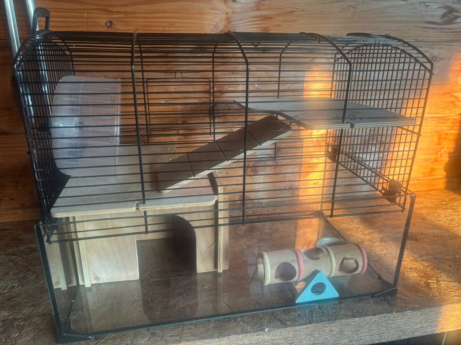 hamsterkooi (zalux) - incl toebehoren, Dieren en Toebehoren, Kooi, Minder dan 75 cm, Zo goed als nieuw, Ophalen