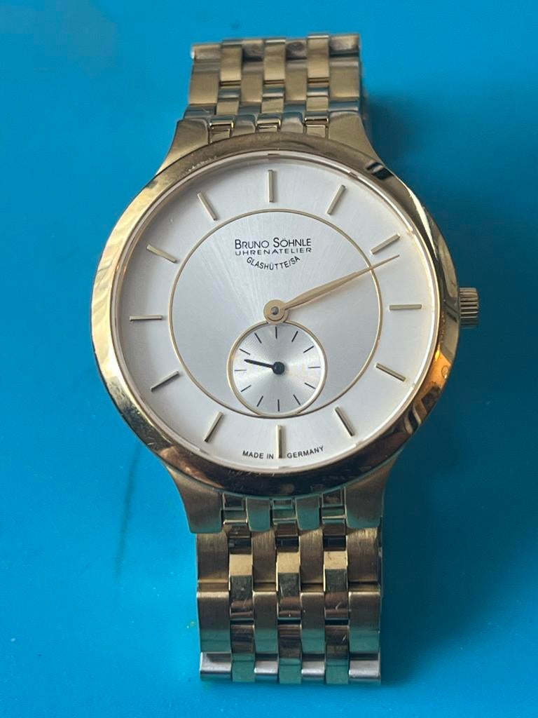Bruno Söhnle Glashütte Polshorloge - Goud/Staal, Overige merken, Staal, Gebruikt, Polshorloge