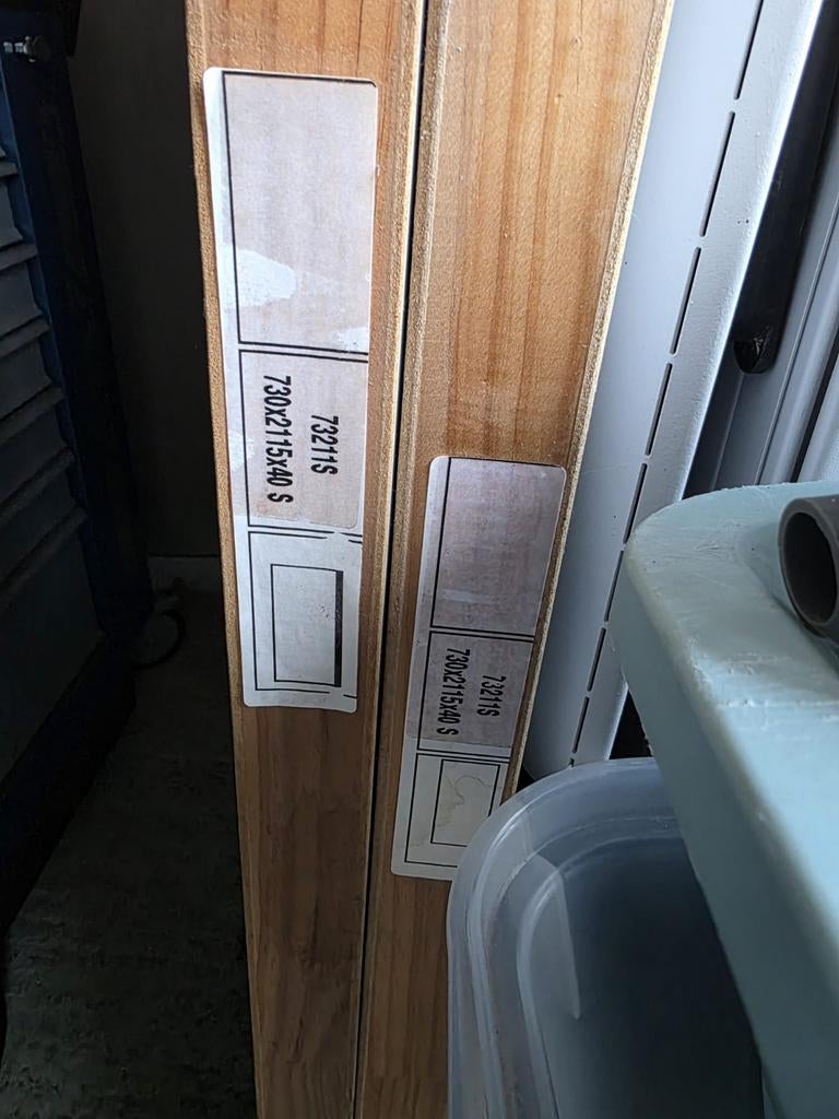 Nieuwe stompe deuren 730x2115x40, Ophalen, Minder dan 80 cm, Binnendeur, Nieuw