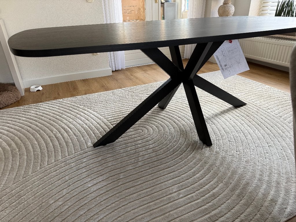 Foto 24 van Deens ovale spinpoot eettafel lengte 1.60  2.10 en 2.40