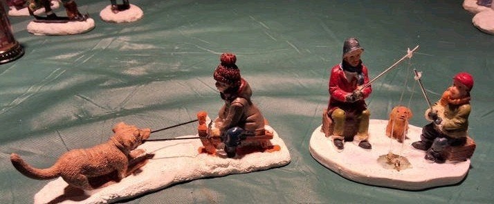 Kerstdorp figurines, beeldjes, poppetjes, Ophalen of Verzenden
