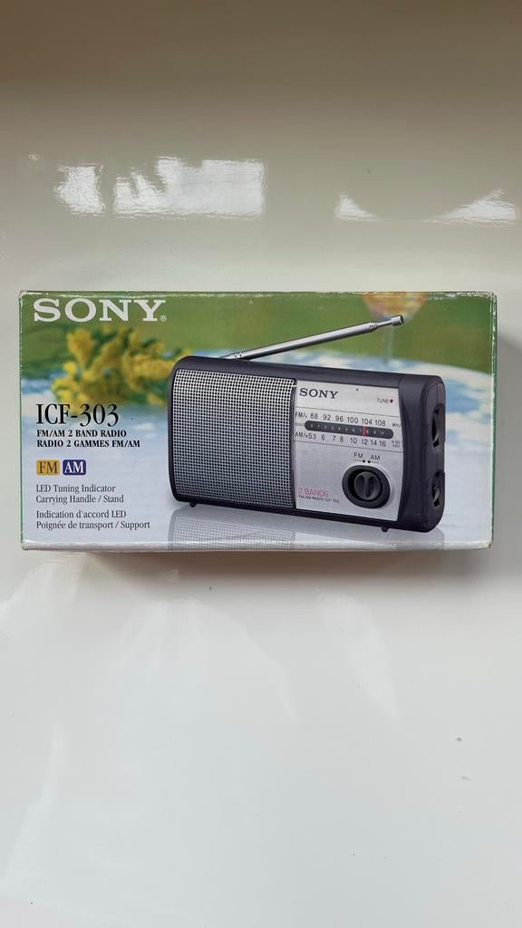 Nieuw!  Sony ICF-303 FM/AM Radio, Audio, Tv en Foto, Radio's, Ophalen of Verzenden, Nieuw, Radio