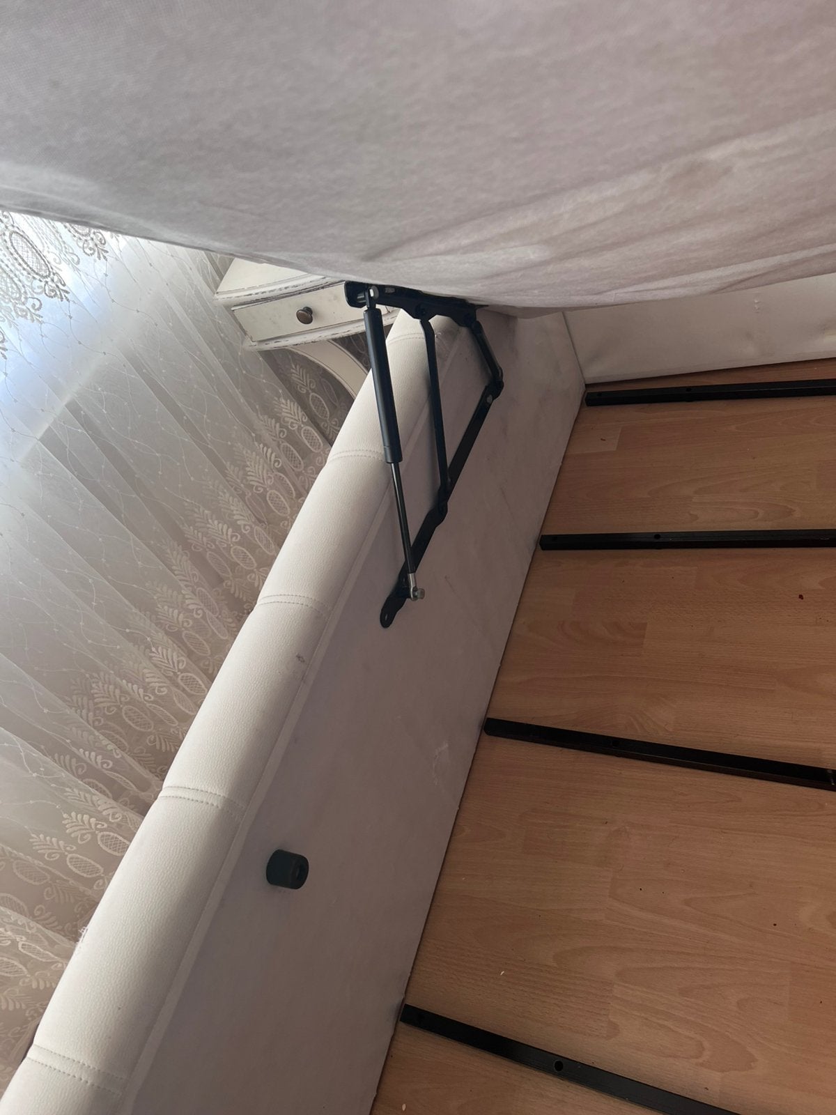 Afmeting 160x200, Bed met opbergruimte, Ophalen, Zo goed als nieuw, Tweepersoons, 160 cm