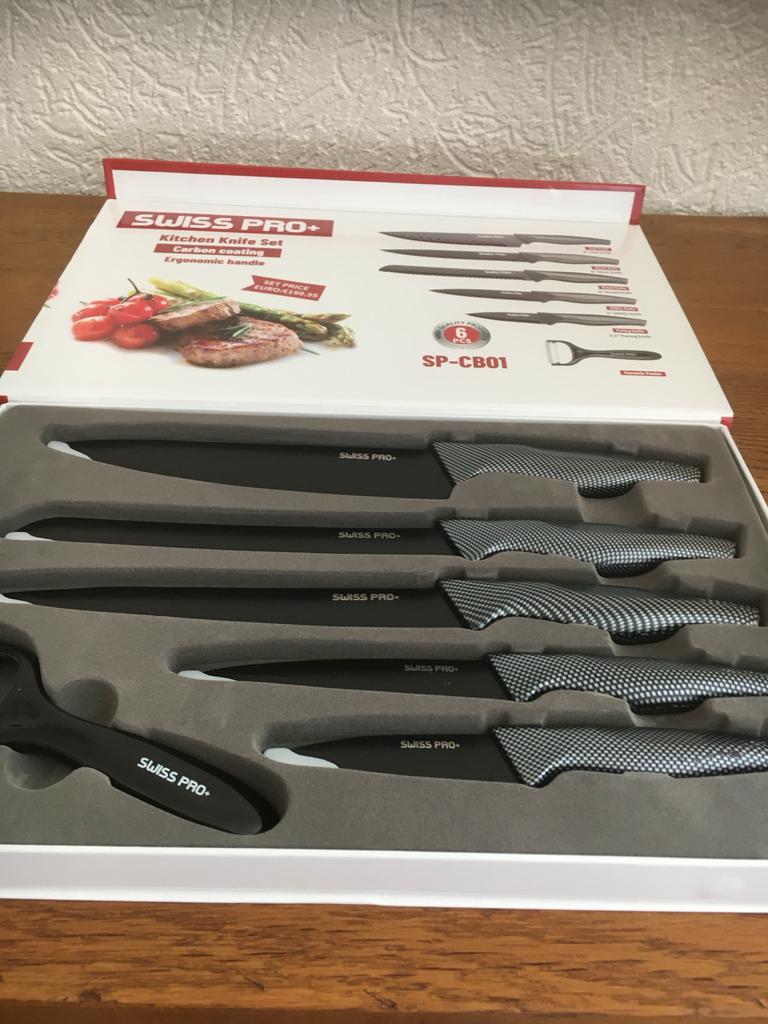 Nieuw Swiss Pro+ Messenset 6-delig, Ophalen of Verzenden, Nieuw, Rvs of Chroom, Bestekset