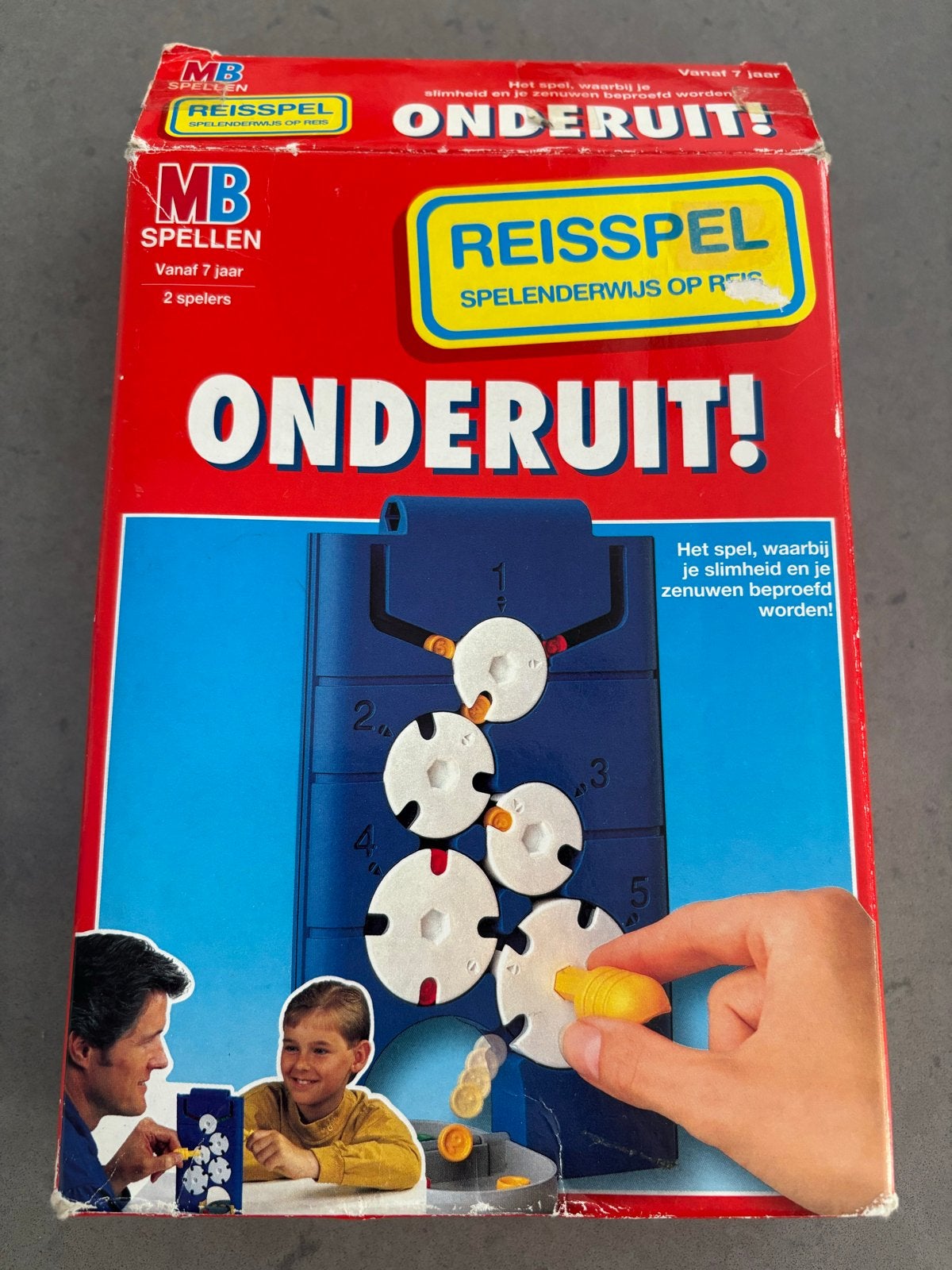 MB Spellen Onderuit! Reisspel, Een of twee spelers, Ophalen, Gebruikt, Reisspel
