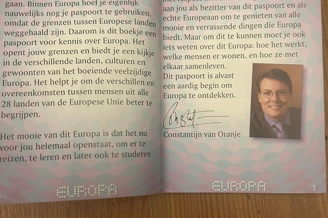 ( kinder) Paspoort Euopese Unie voor kinderen van 4j tot 12j, Ophalen of Verzenden, Nieuw