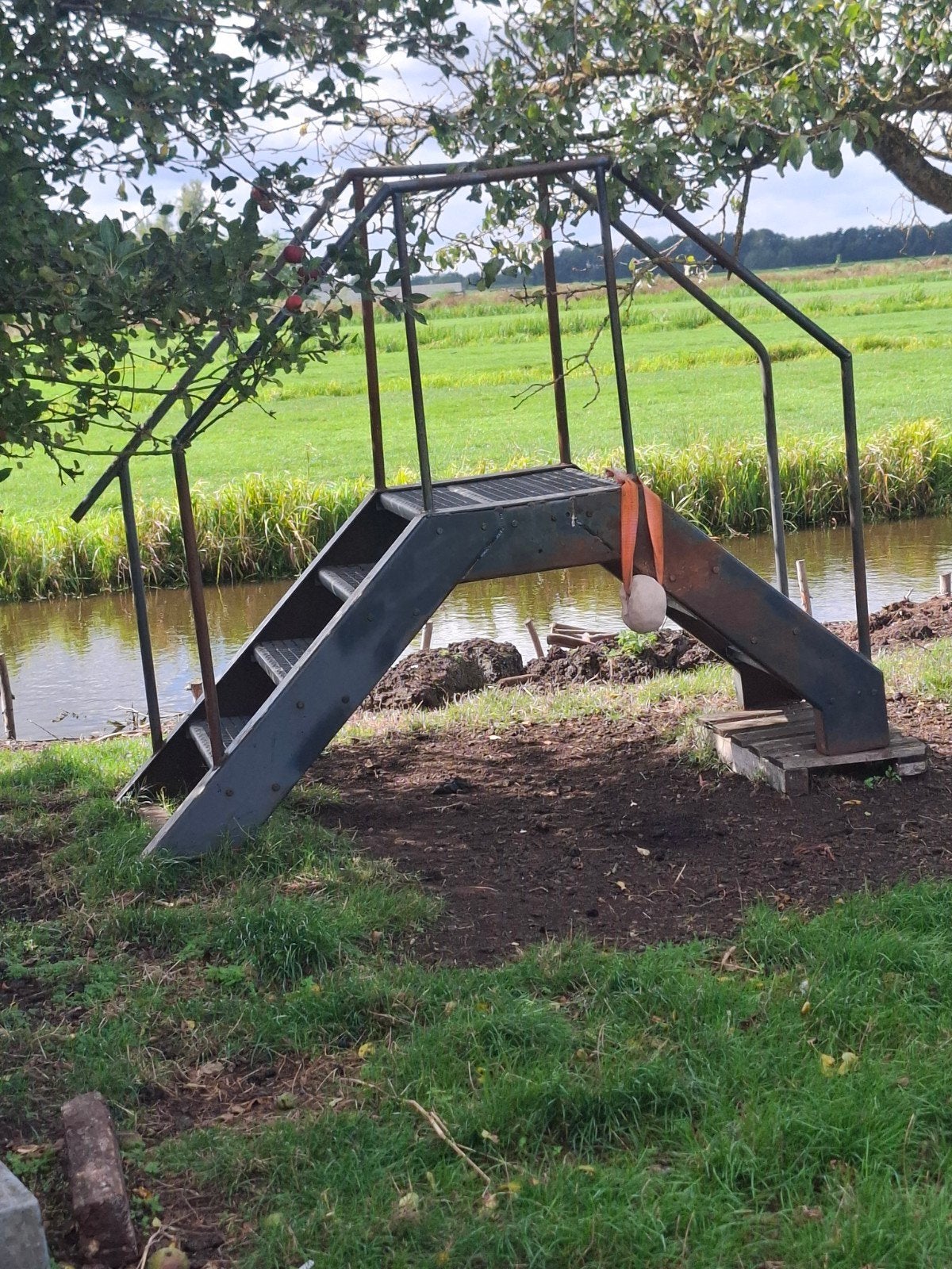 Loop brug met reling, Ophalen of Verzenden