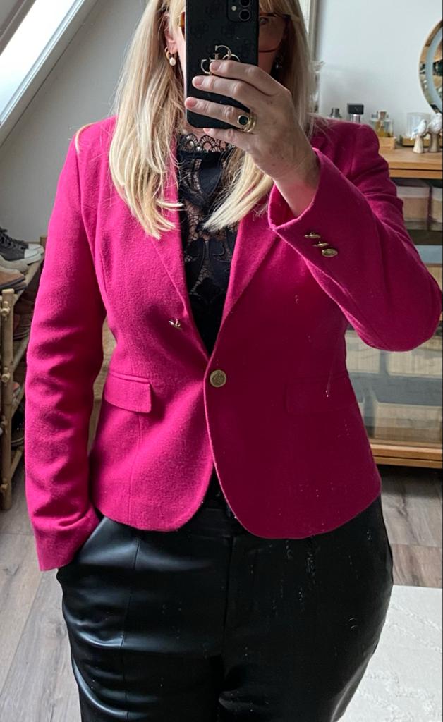 Bien Bleu Roze Blazer - Stijlvol en Comfortabel, Kleding | Dames, Jasjes, Kostuums en Pakken, Maat 38/40 (M), Ophalen of Verzenden