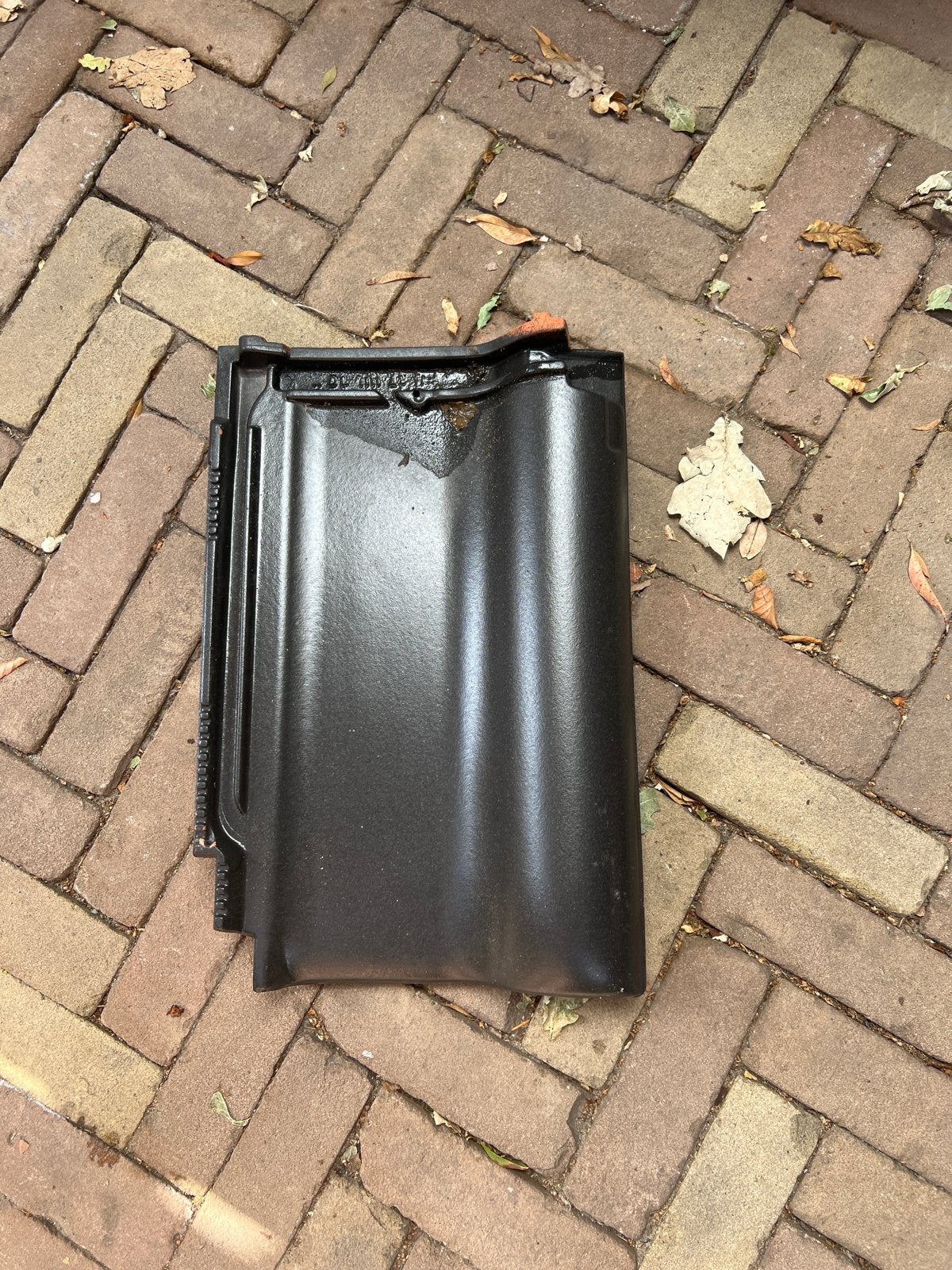 Roben Dakpan Lugano D-Erlingen Zwart/Oranje, Doe-het-zelf en Verbouw, Dakpannen en Dakbedekking, Ophalen, Steen of Klei, Zwart