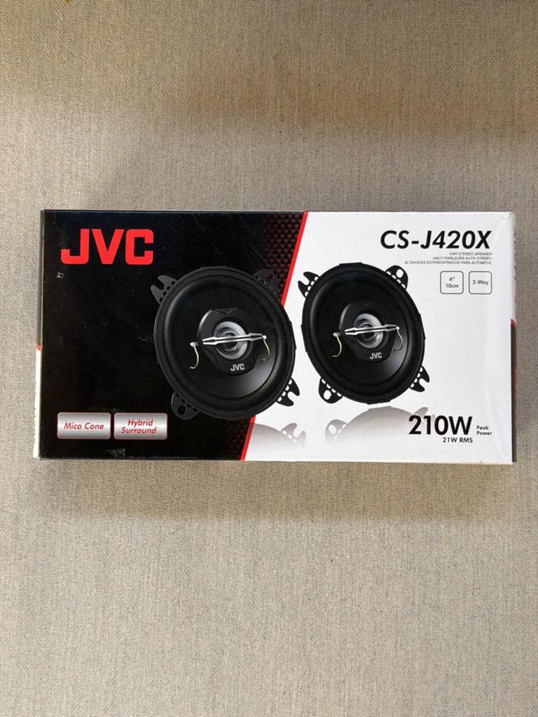 Nieuwe JVC CS-J420X 10cm 2-weg autospeakers 210W, Ophalen of Verzenden, Nieuw