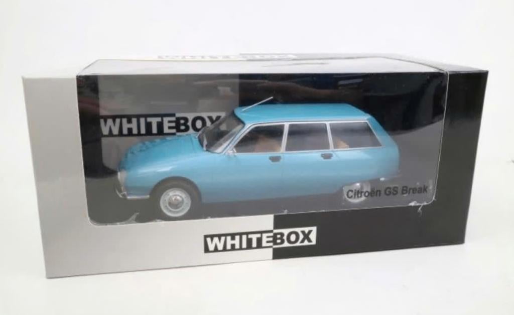 Citroen GS break 1971 Blauw schaal 1/24 WHITEBOX WB124209, Verzenden, Nieuw, Auto, Overige merken