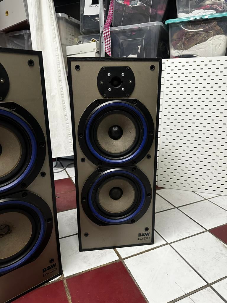 B&W DM220 speakers, Audio, Tv en Foto, Luidsprekers, Ophalen, Gebruikt, Front, Rear of Stereo speakers, Bowers & Wilkins (B&W)