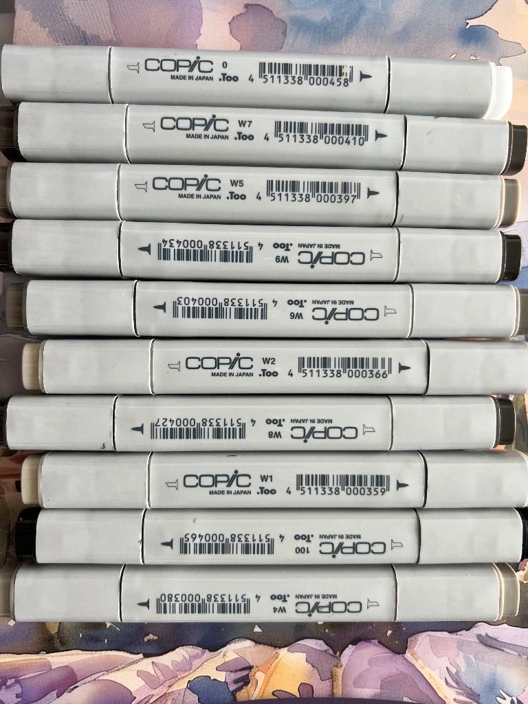 Copic Assorted Markers x 10, Ophalen of Verzenden, Zo goed als nieuw, Potlood of Stift