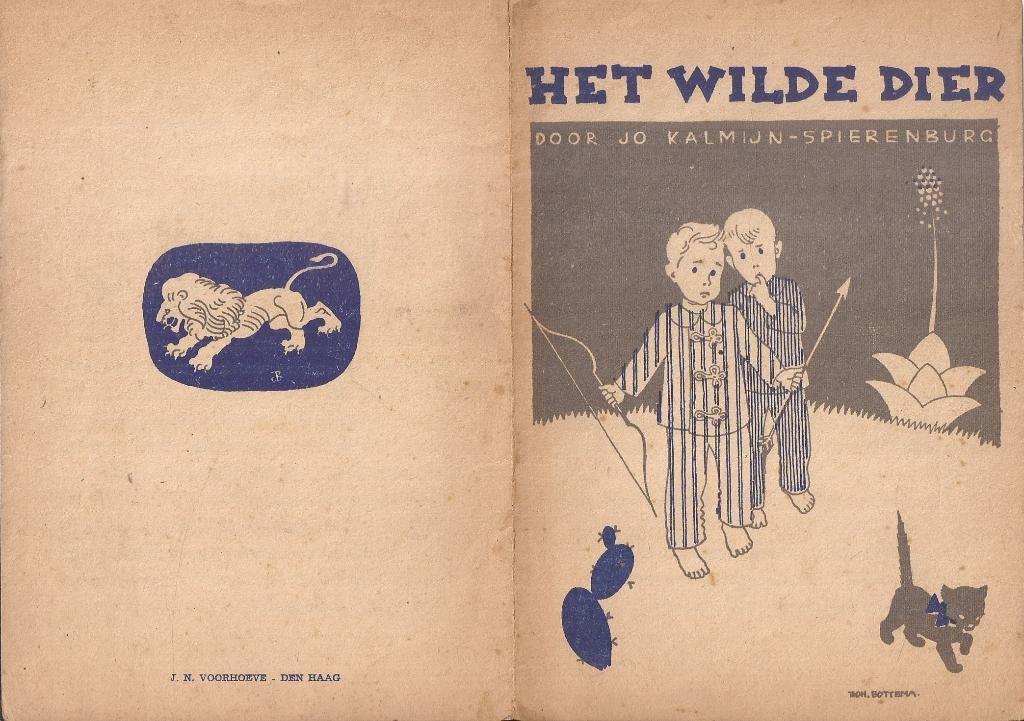 Kalmijn-Spierenburg, Jo - Het wilde dier illustaties Bottema, Gelezen, Fictie algemeen, Jo Kalmijn-Spierenburg, Ophalen of Verzenden
