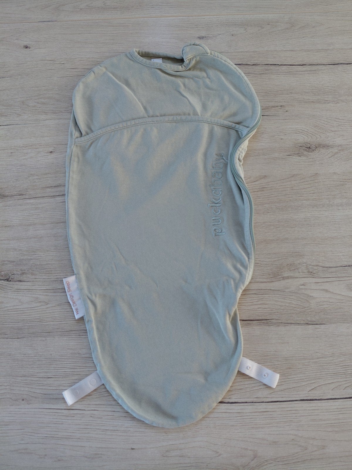 Puckababy piep, Olive, nette staat, Kinderen en Baby's, Dekens, Slaapzakjes en Inbakerproducten, Gebruikt, Inclusief buikband