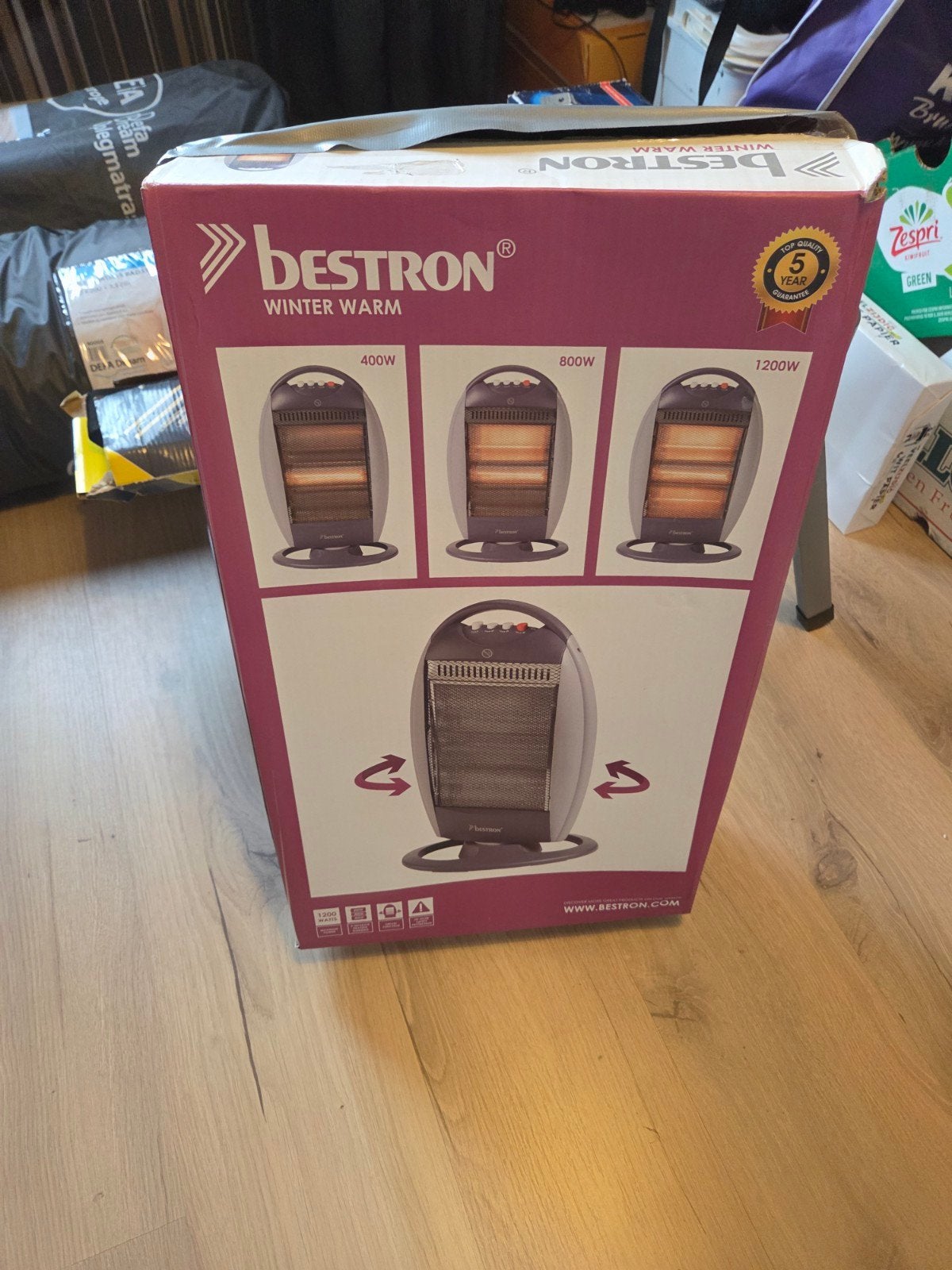Bestron Winter Warm Halogeen Kachel 400W-1200W, Ophalen of Verzenden