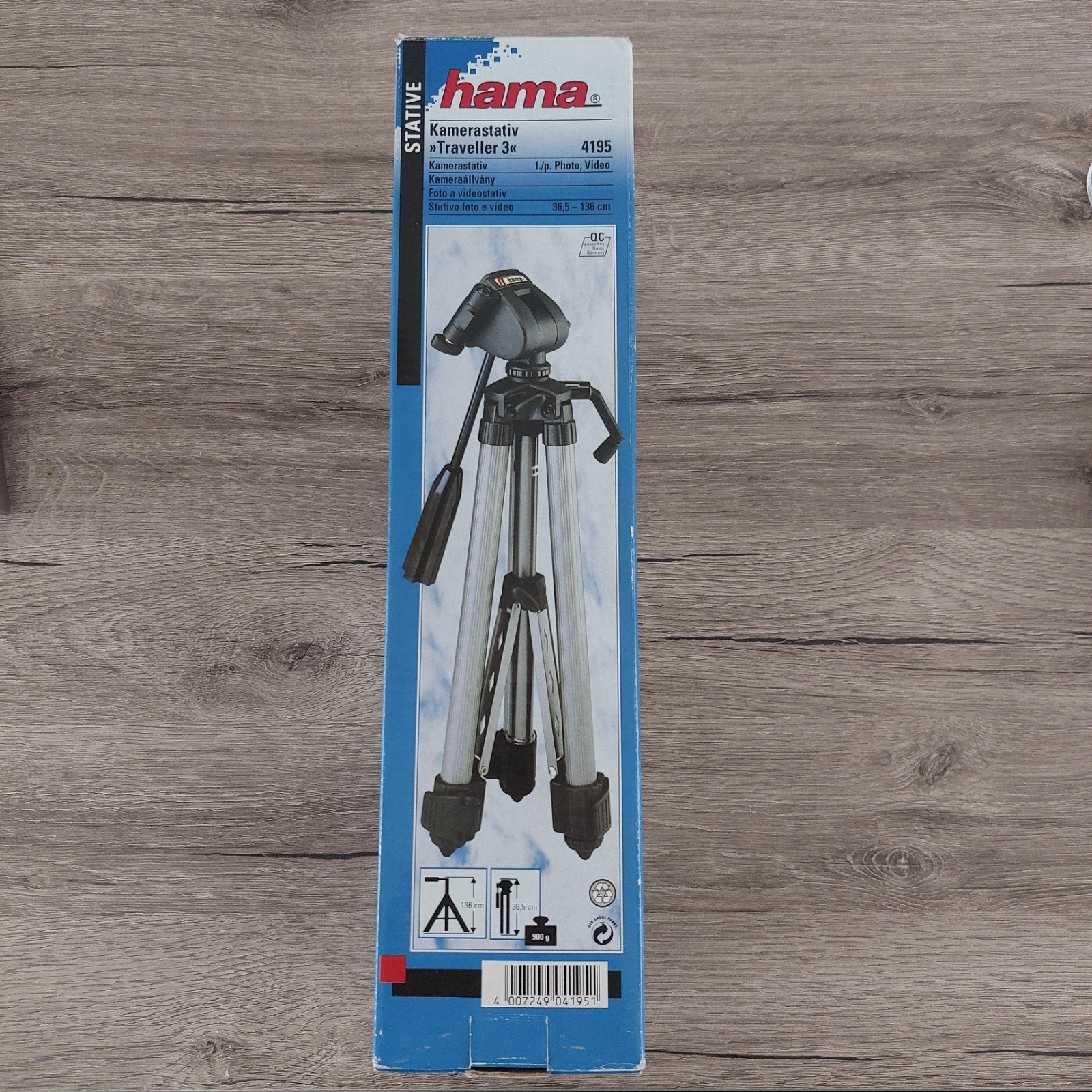 Hama Traveller 3 Statief, Gebruikt, Hama, Inklapbaar, 125 tot 150 cm