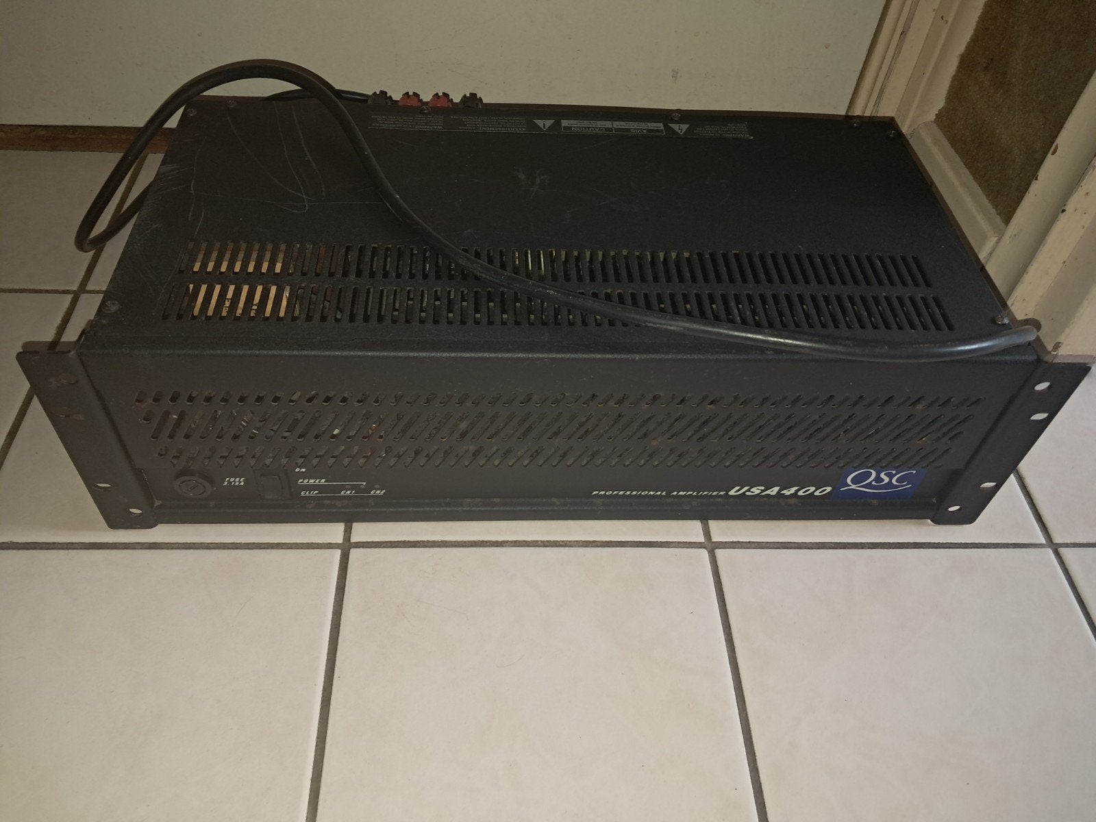 QSC USA 400 Professional Versterker - 400W RMS, Ophalen, Refurbished, 120 watt of meer, Overige merken