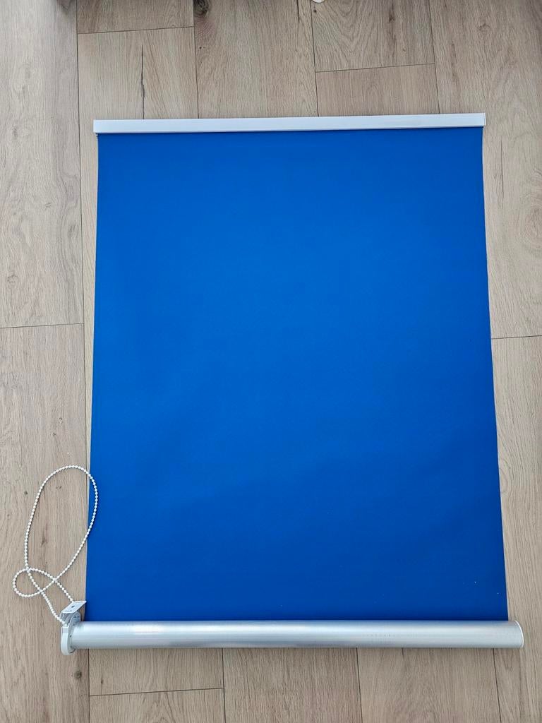 4 x Rolgordijn Blauw inclusief Bevestiging, Huis en Inrichting, Stoffering | Gordijnen en Lamellen, Ophalen, Blauw, 150 tot 200 cm