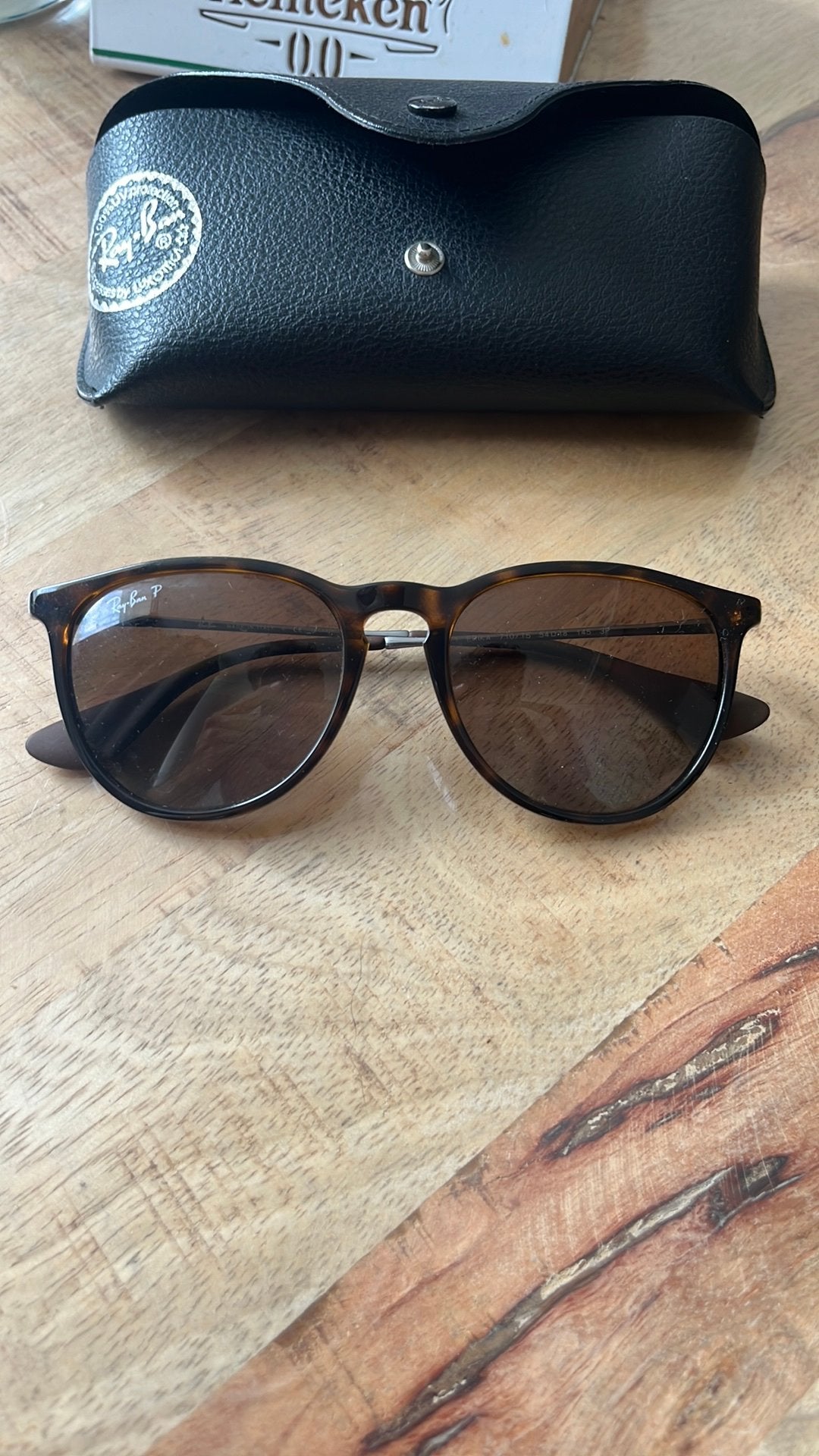 Ray-Ban zonnebril, Zonnebril, Bruin, Ophalen of Verzenden, Zo goed als nieuw